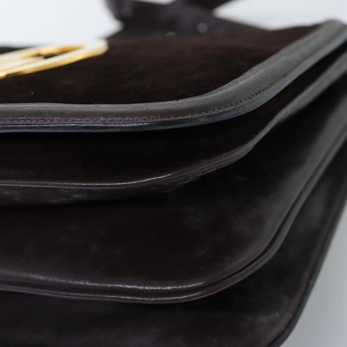 GUCCI Shoulder Bag Suede Brown  ep4293