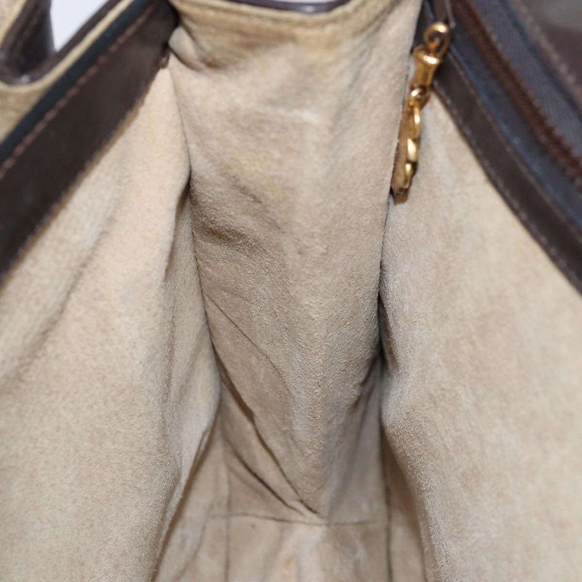 GUCCI Shoulder Bag Suede Brown  ep4293
