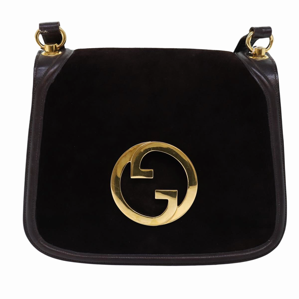 GUCCI Shoulder Bag Suede Brown  ep4293