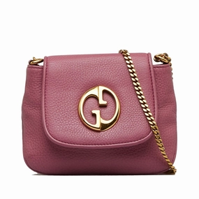 Gucci Small 1973 Leather Chain Crossbody bag (SHG-3UqCpK)