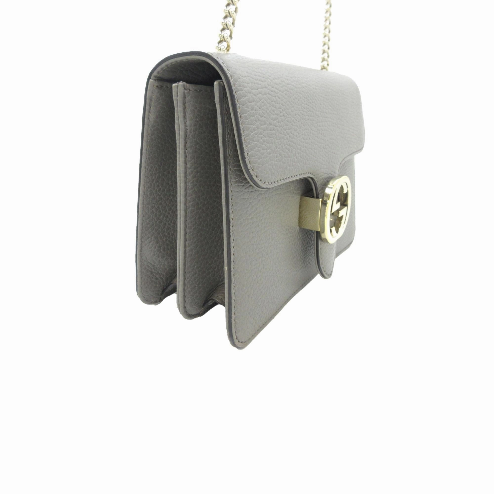 Gucci Small Dollar Interlocking G Crossbody (SHG-1w1aMC)