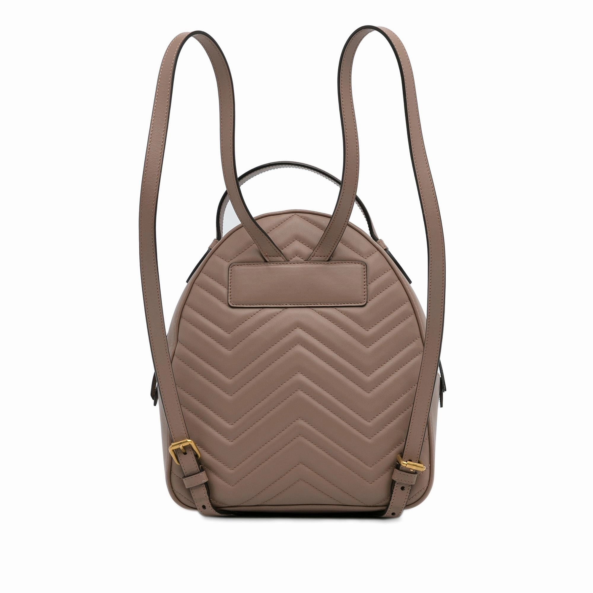 Gucci Small GG Marmont Matelasse Backpack (SHG-6nZ2to)