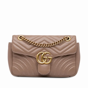 Gucci Small GG Marmont Matelasse Crossbody Bag (SHG-WEebbv)