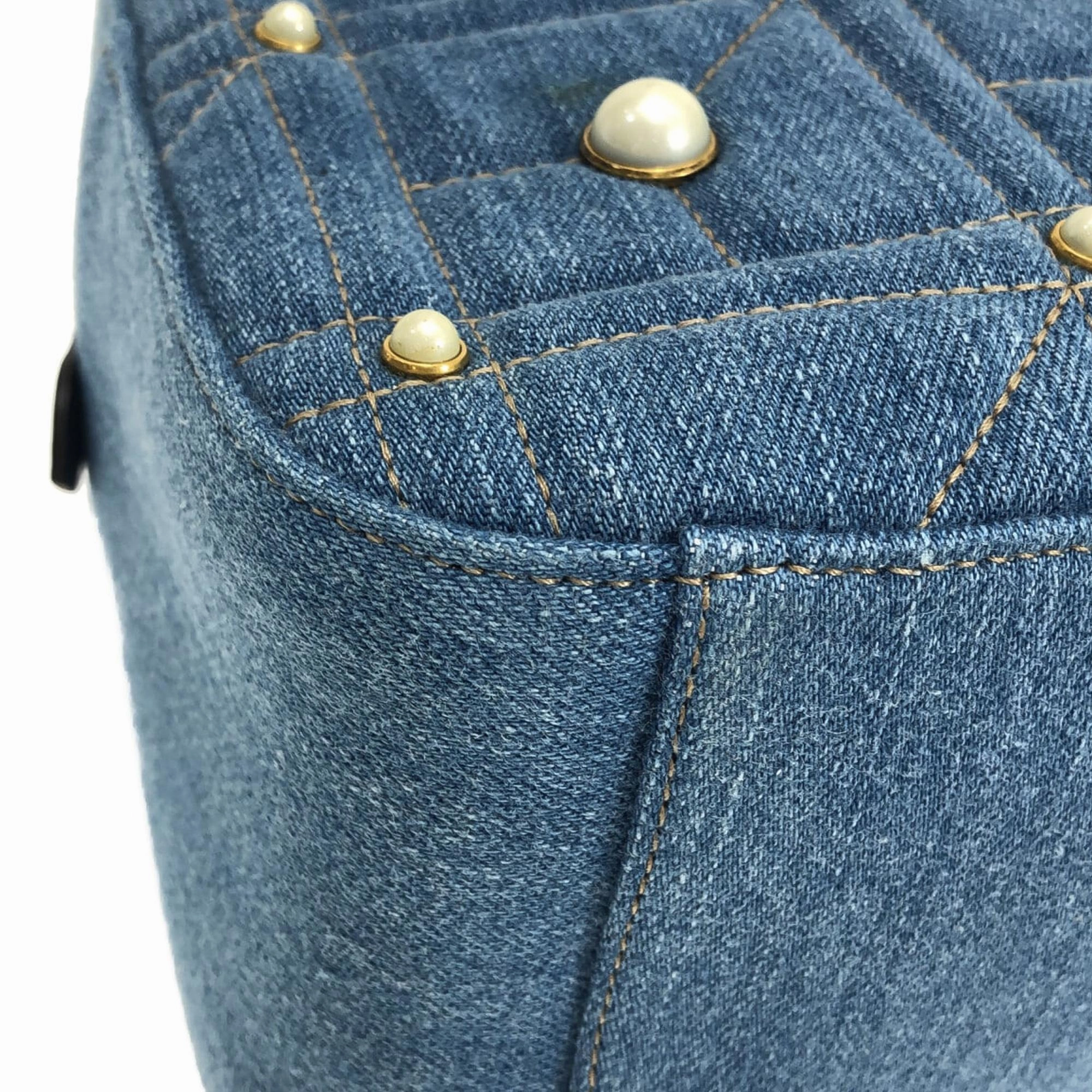 Gucci Small GG Marmont Pearl Denim Backpack (SHG-ANLR7W)