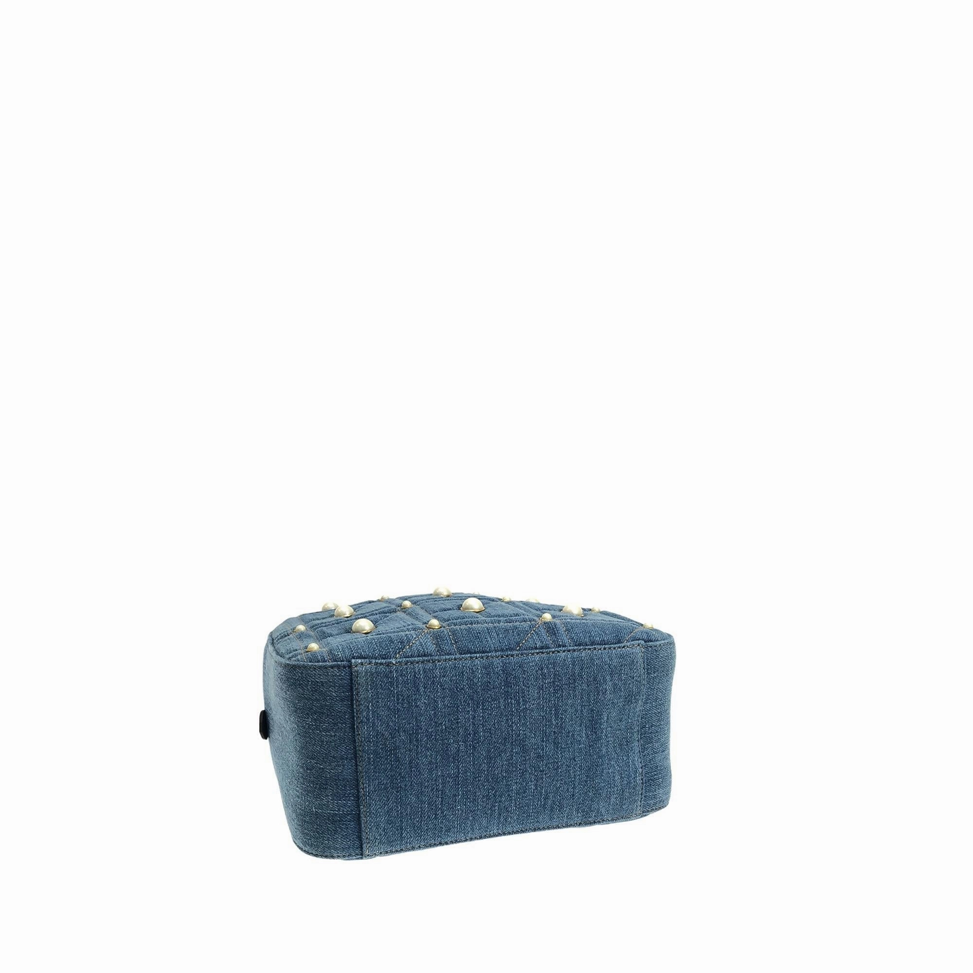 Gucci Small GG Marmont Pearl Denim Backpack (SHG-ANLR7W)