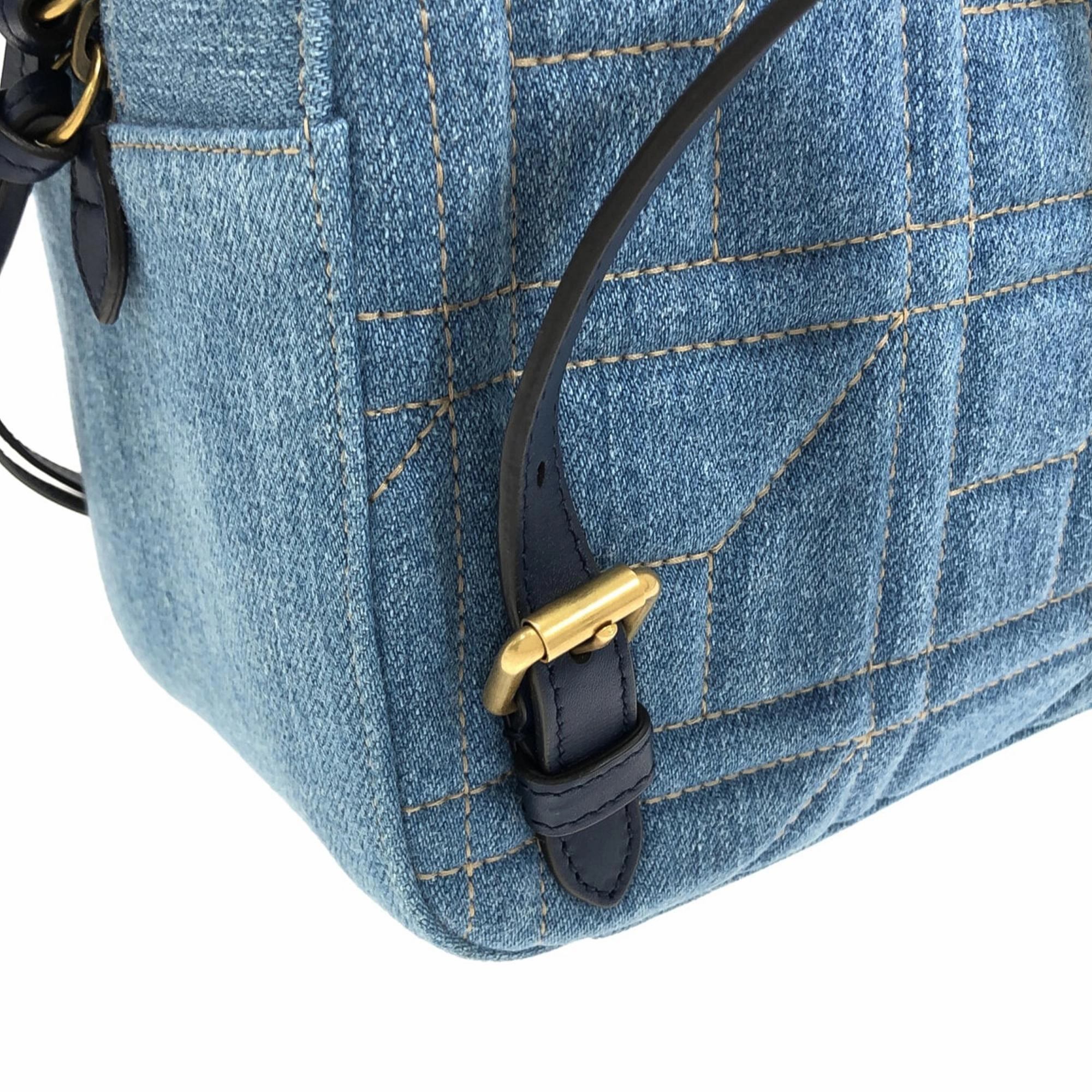 Gucci Small GG Marmont Pearl Denim Backpack (SHG-ANLR7W)