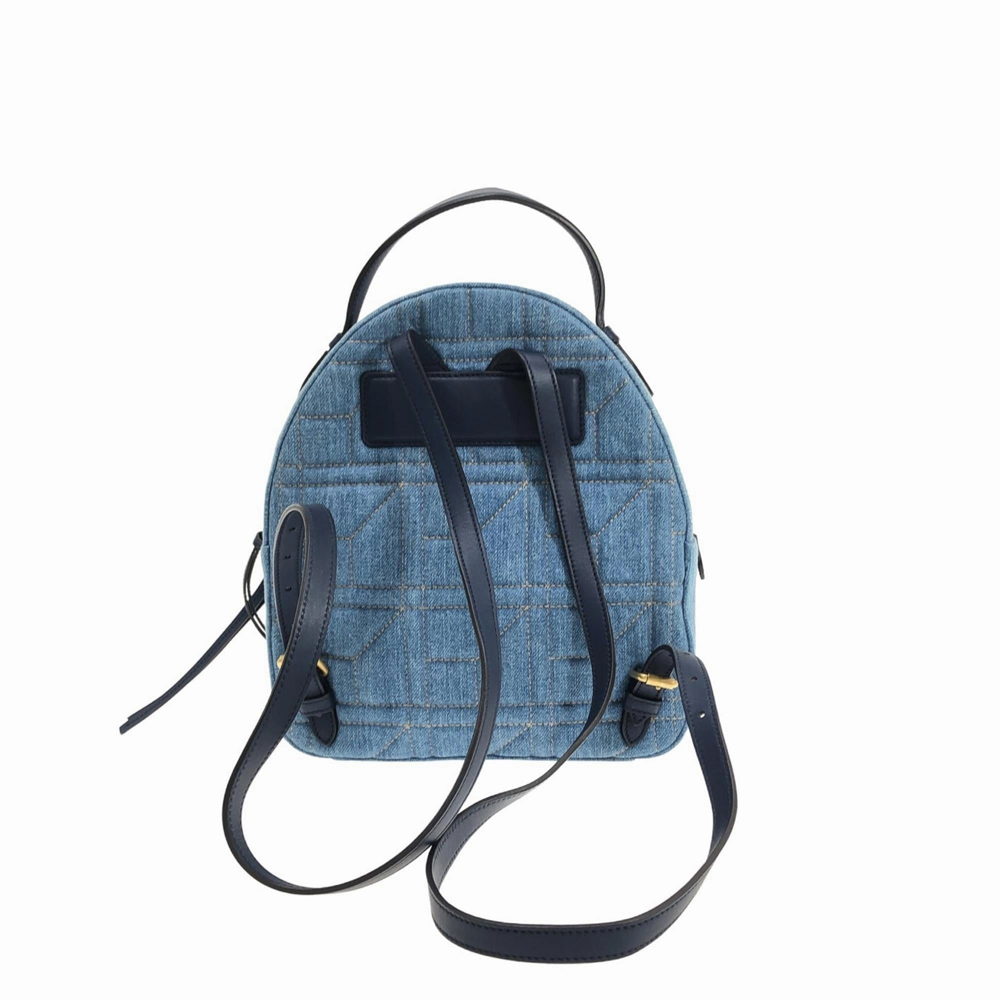 Gucci Small GG Marmont Pearl Denim Backpack (SHG-ANLR7W)