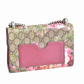 Gucci Small GG Supreme Blooms Padlock Crossbody (SHG-uGapP0)