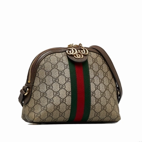 Gucci Small GG Supreme Ophidia Dome Crossbody Bag (SHG-bGG5IQ)
