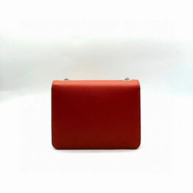 Gucci Soho Red Leather Chain Shoulder Bag