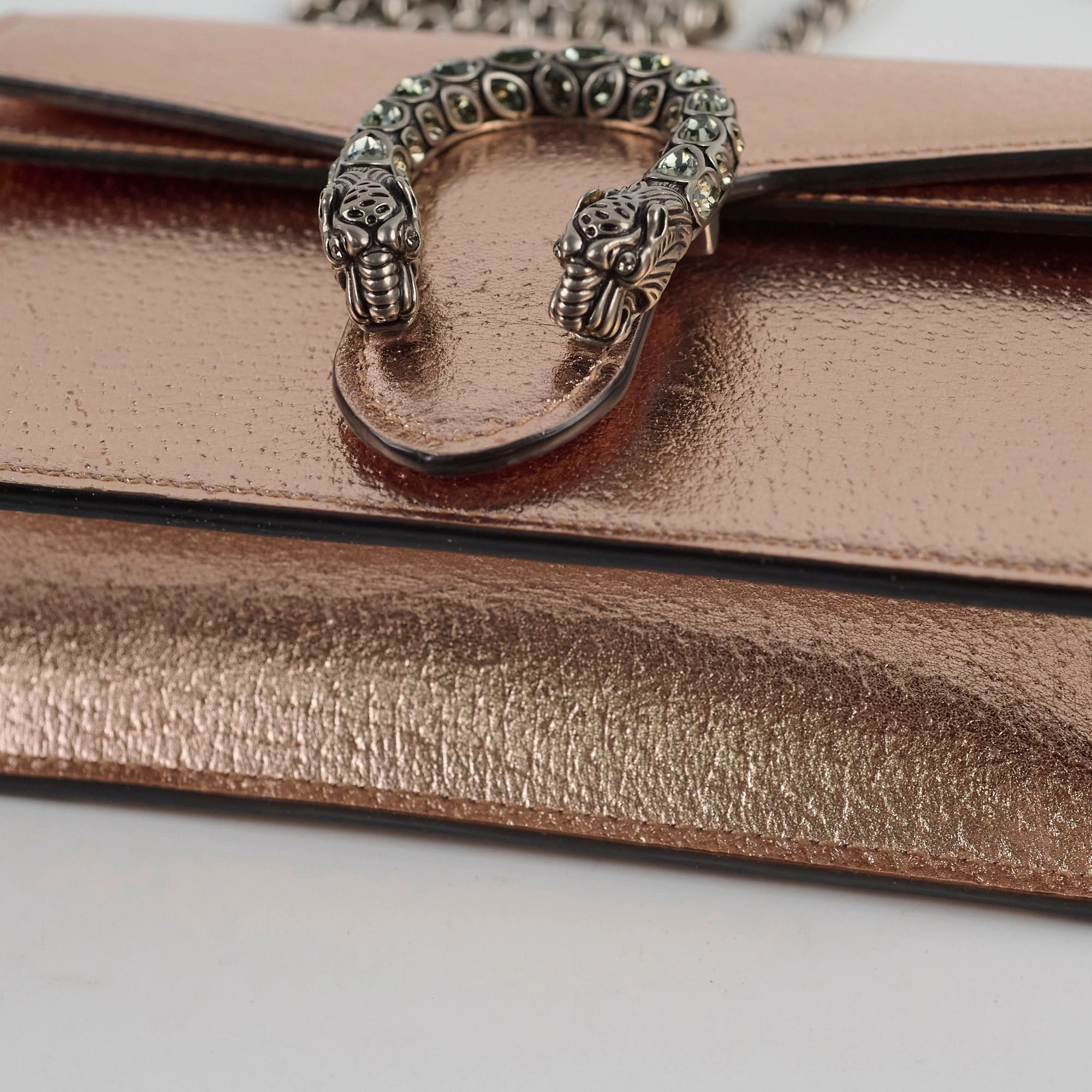 Gucci Super Mini Dionysus Metallic Cross Body Bag