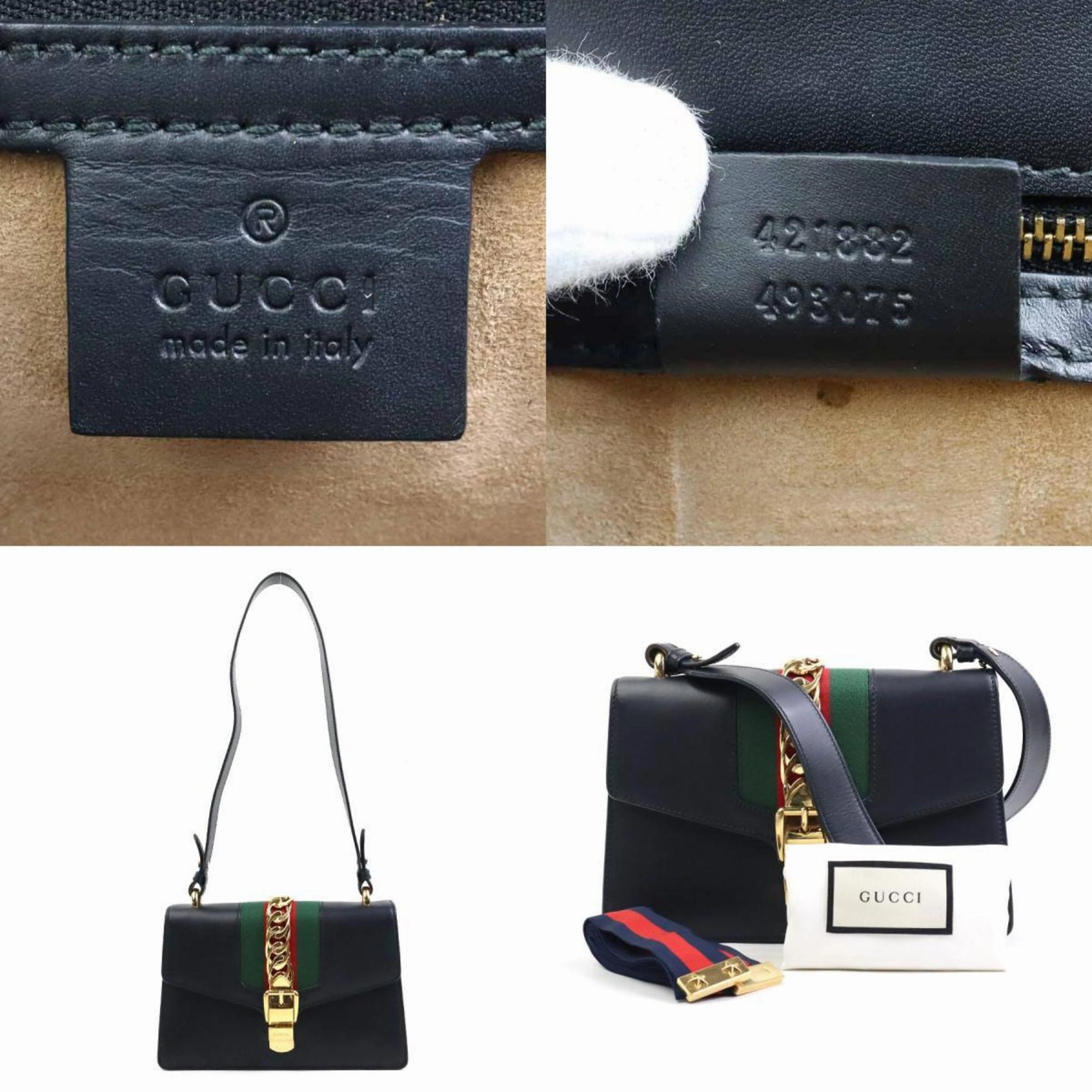 Gucci Sylvie  Leather Shoulder Bag ()