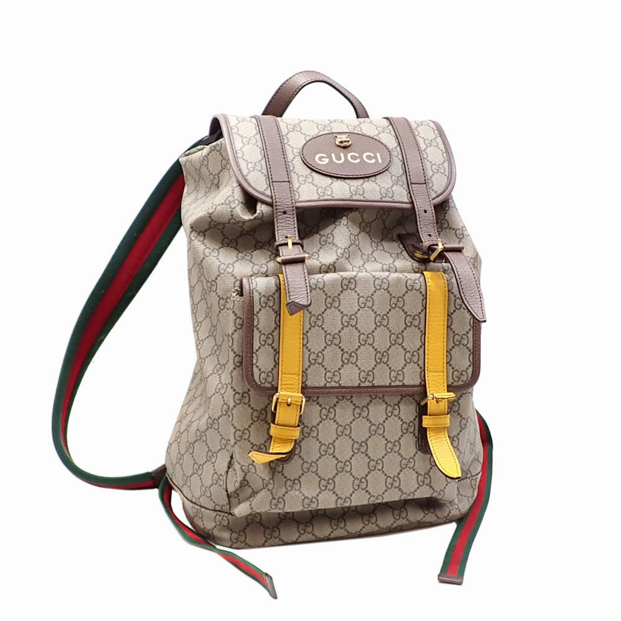 Gucci Vintage  Canvas Backpack Bag ()