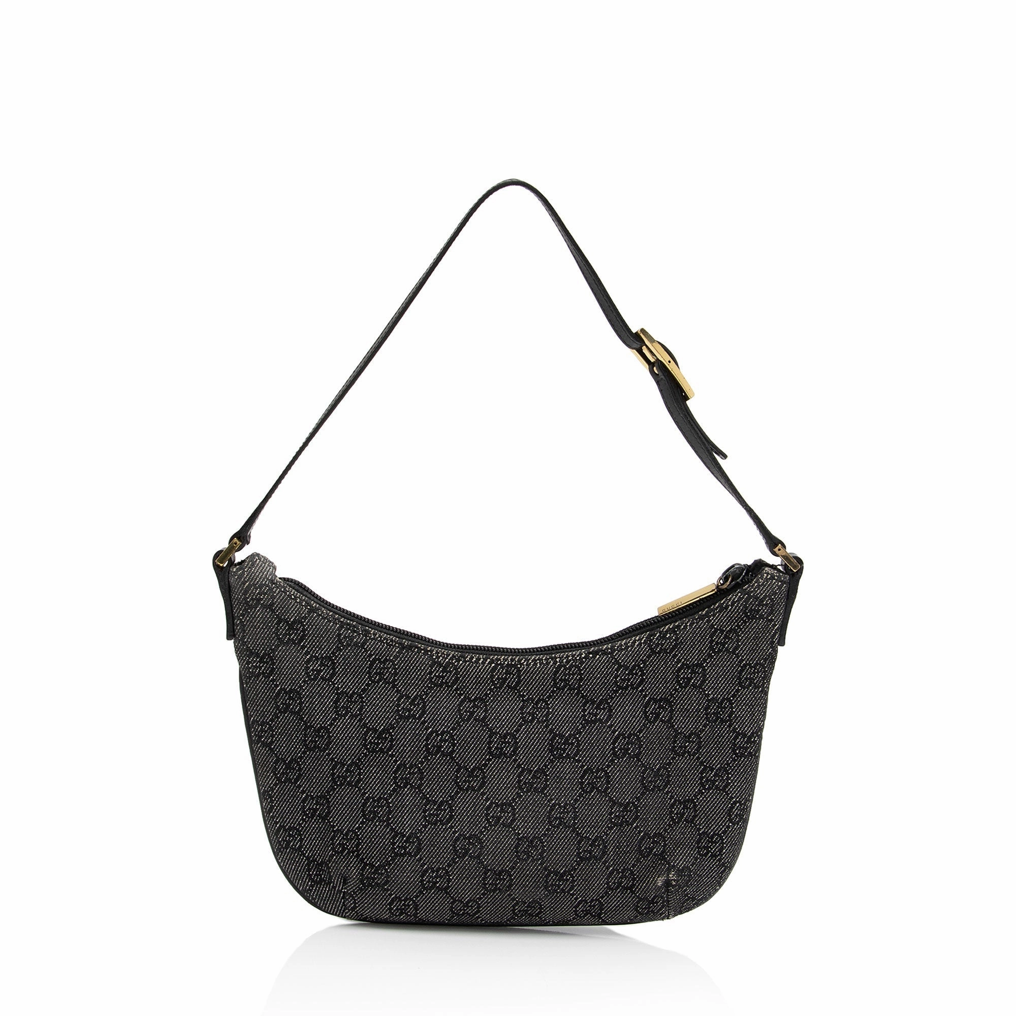 Gucci Vintage GG Denim Small Shoulder Bag (SHF-yTYszL)