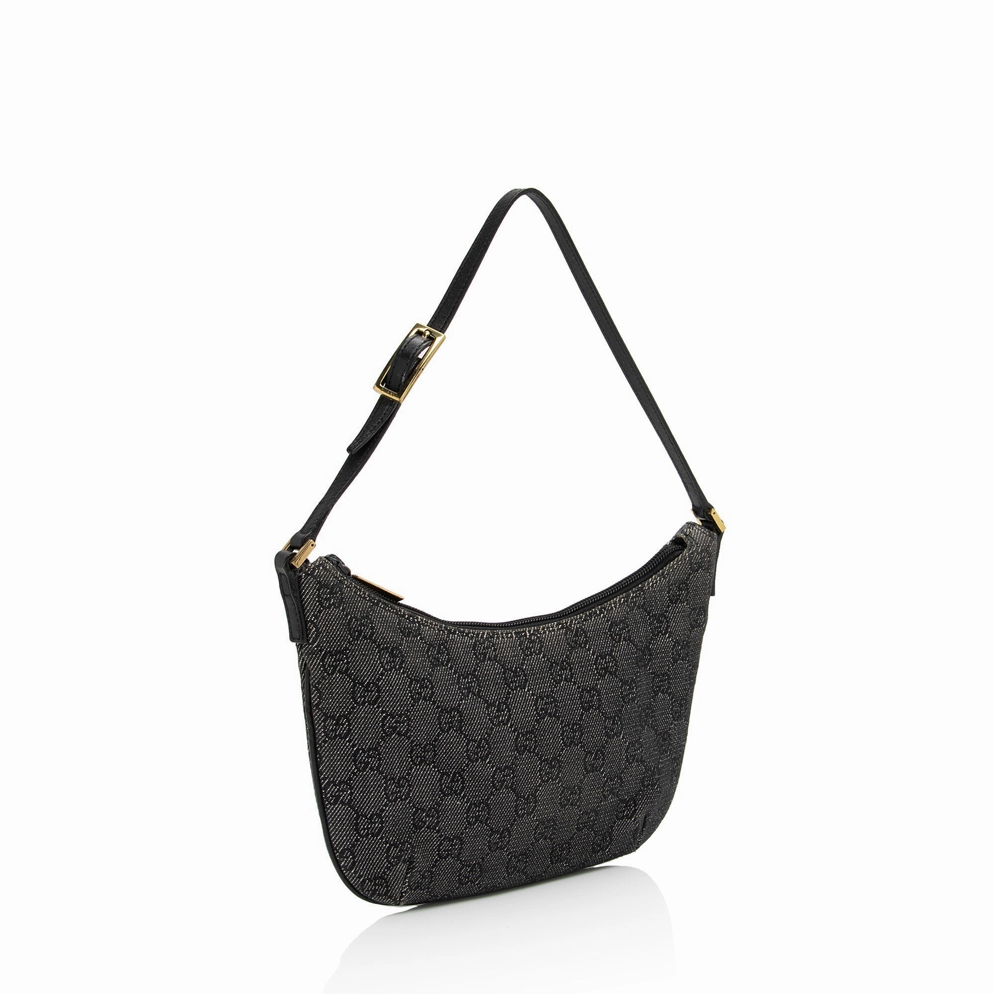 Gucci Vintage GG Denim Small Shoulder Bag (SHF-yTYszL)