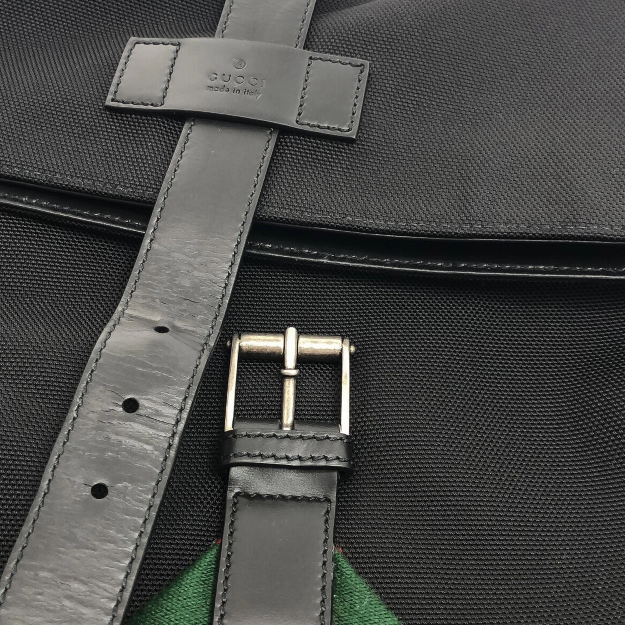 Gucci Web Fold Over Techno Backpack (SHG-0Uyhhq)
