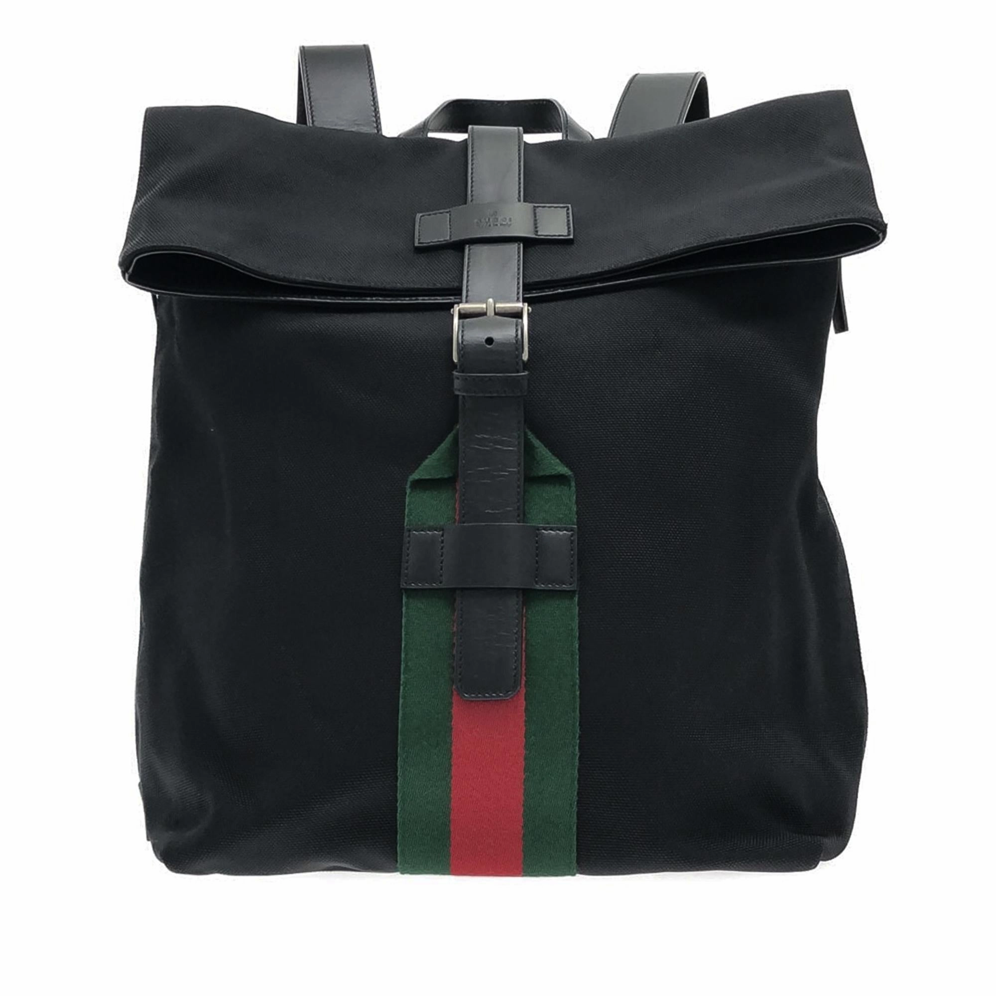 Gucci Web Fold Over Techno Backpack (SHG-0Uyhhq)