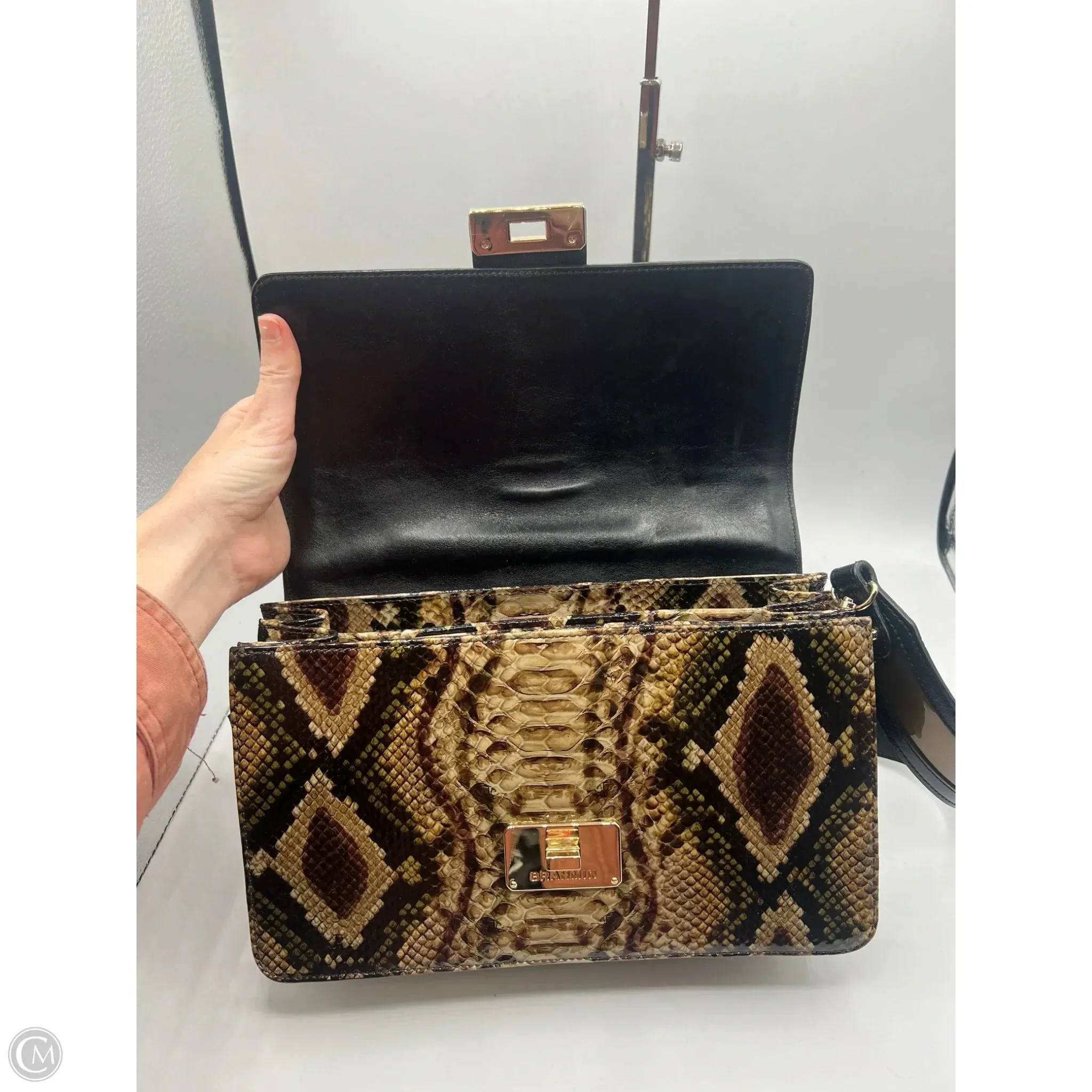 Handbag Designer By Brahmin, Size: Medium