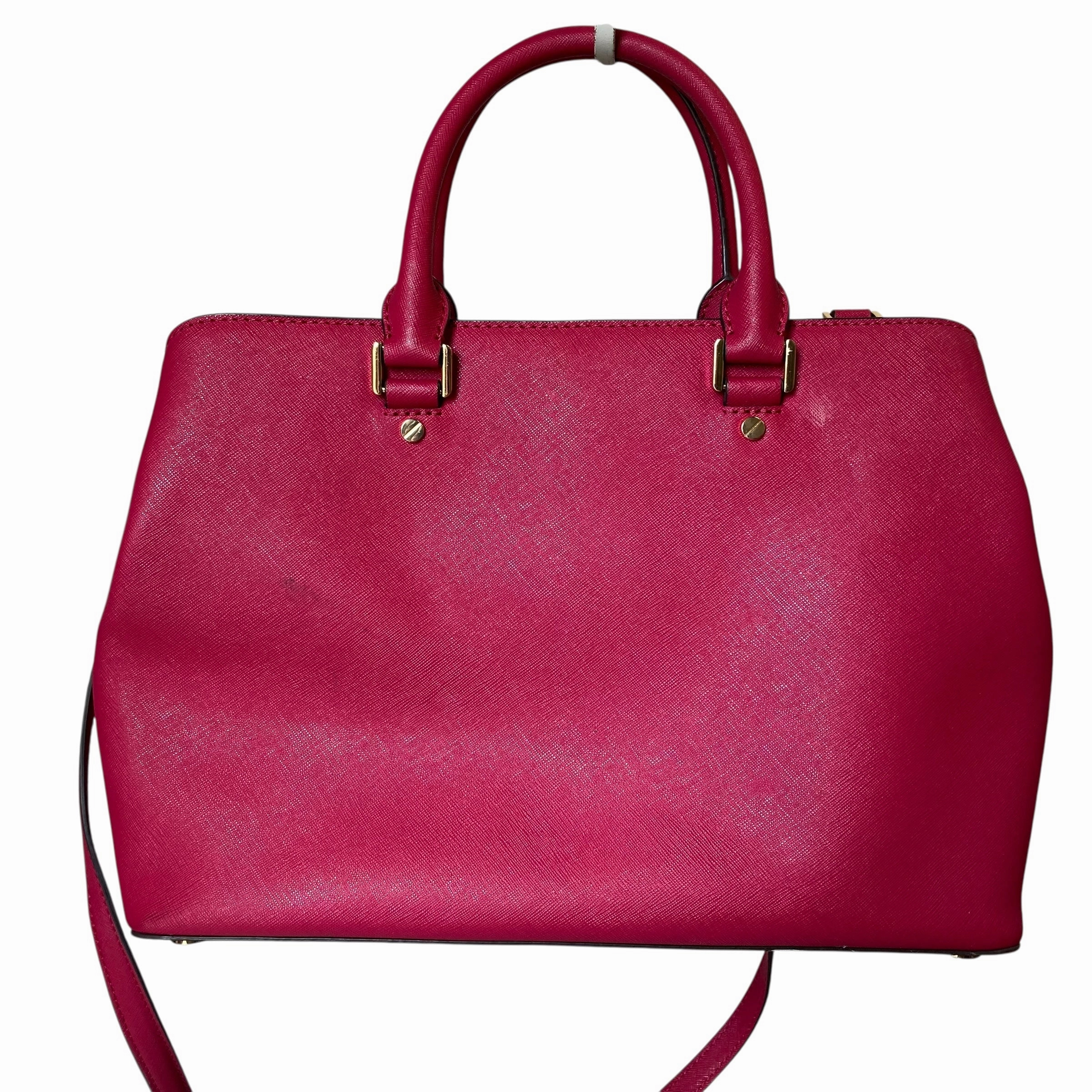 Handbag Designer By Michael Kors In Dark Magenta, Size:Medium