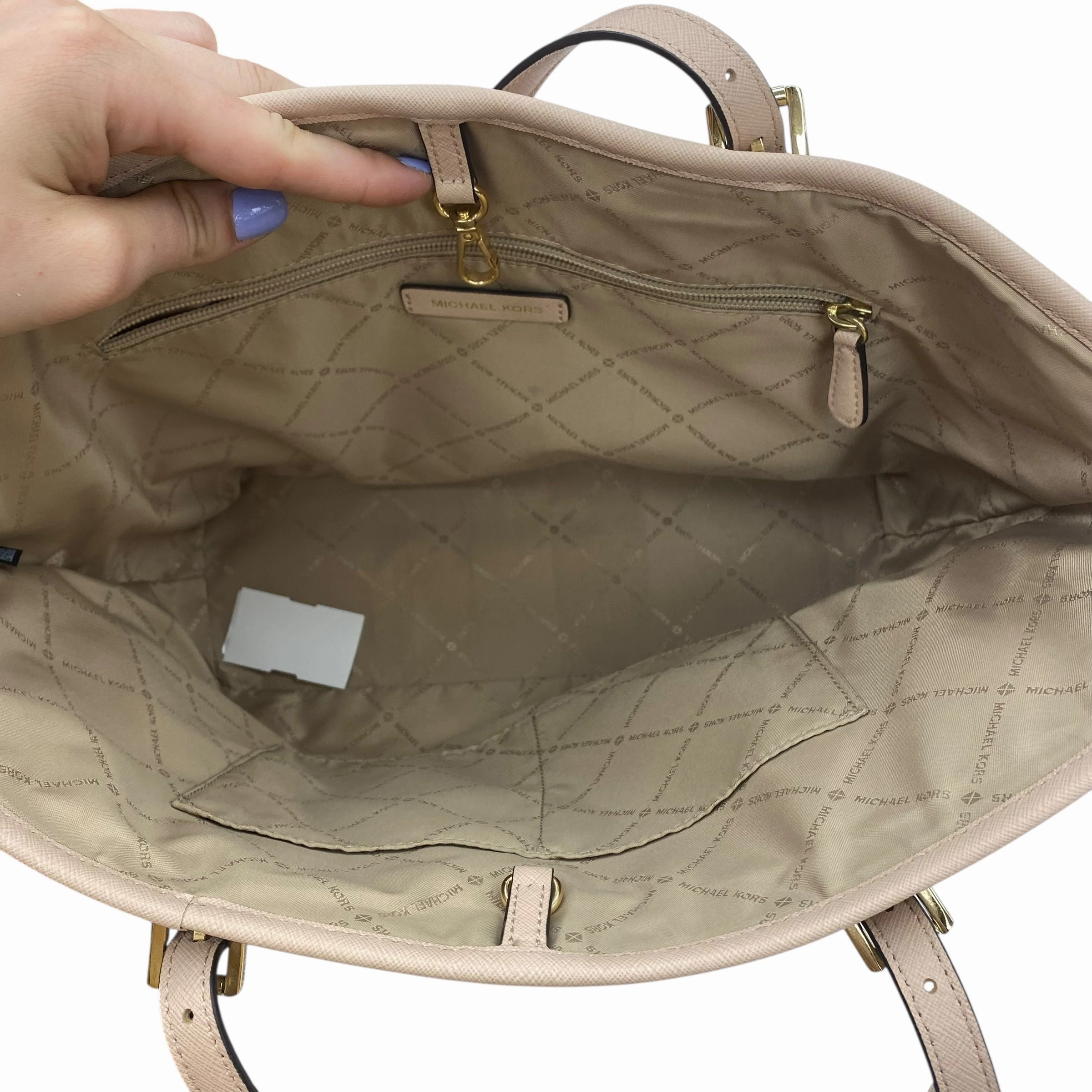 Handbag Designer By Michael Kors In Pink, Size:Large