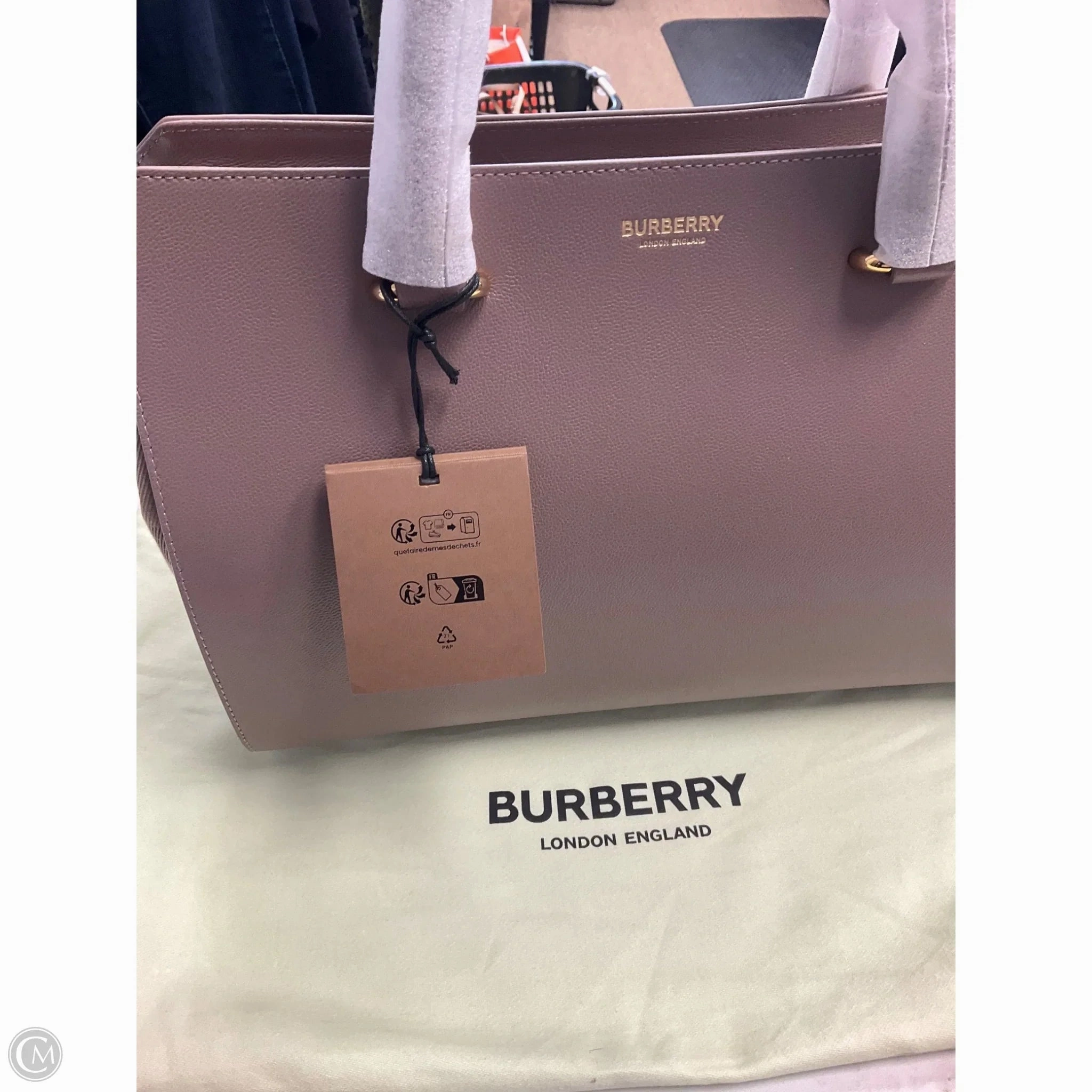 Handbag Luxury Designer By Burberry, Size: Large