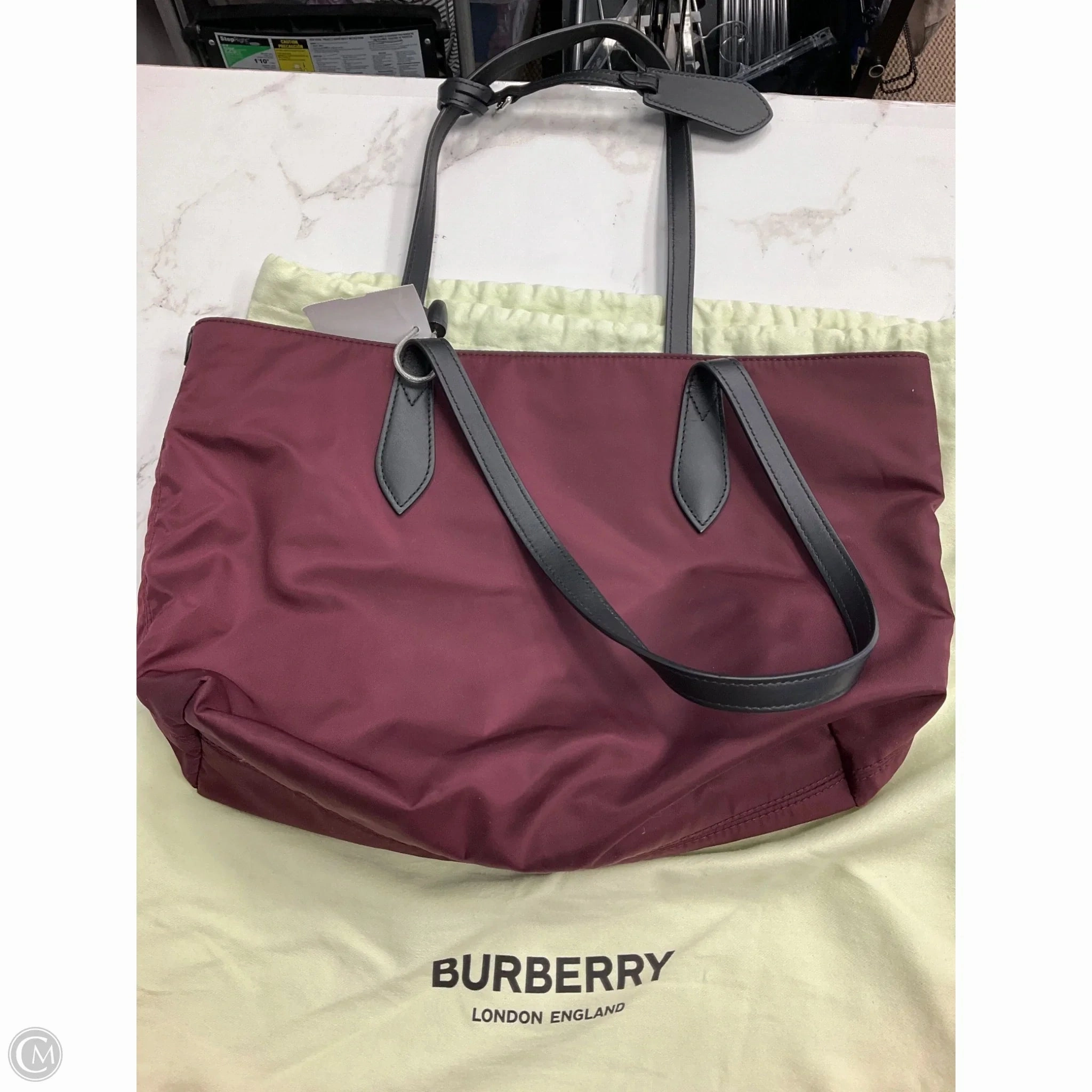 Handbag Luxury Designer By Burberry, Size: Medium
