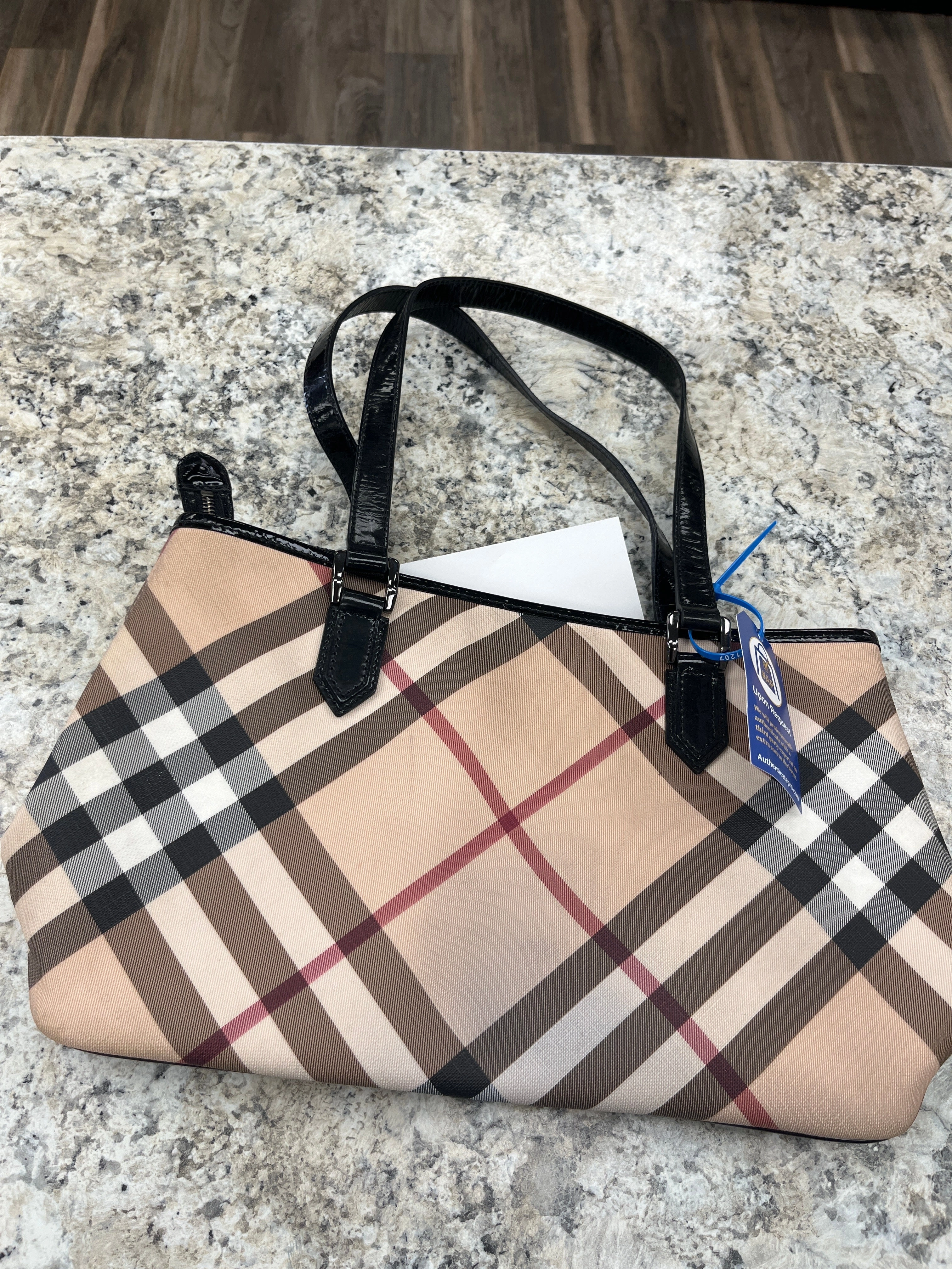 Handbag Luxury Designer By Burberry, Size: Medium