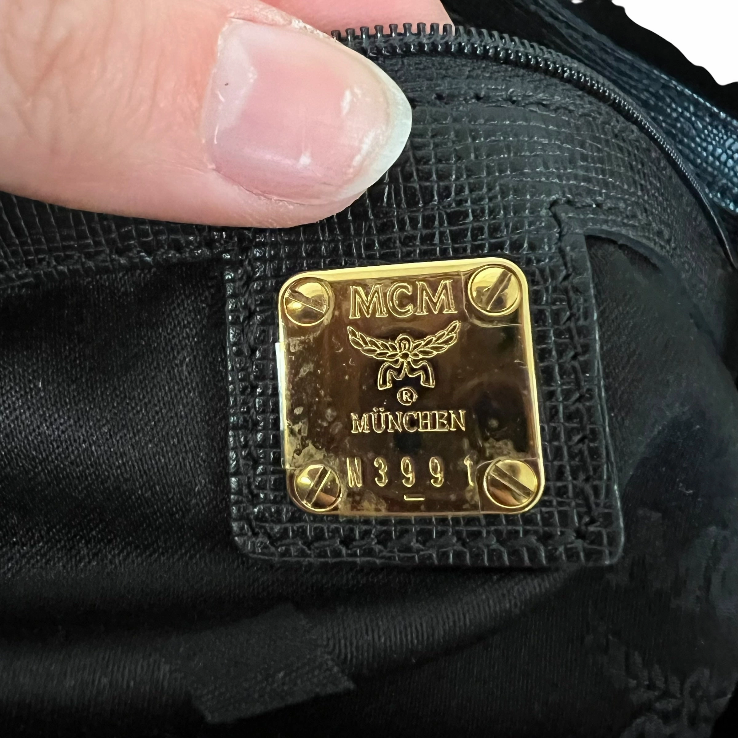 Handbag Luxury Designer By Mcm, Size: Small