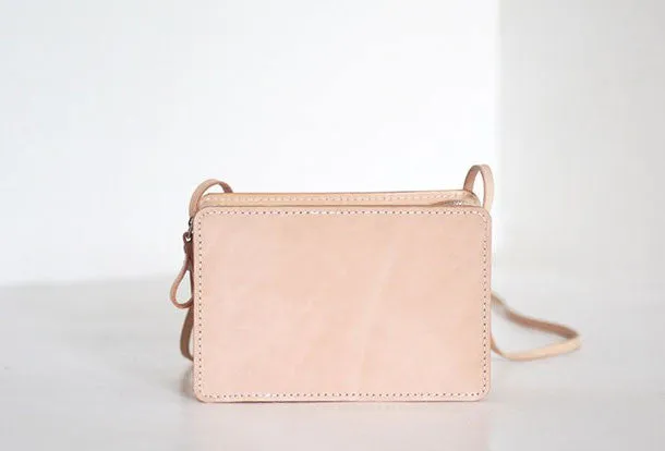 Handmade Leather crossbody bag purse shoulder bag for women girl