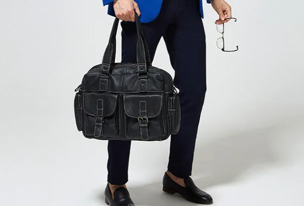 Handmade leather men messenger large vintage shoulder laptop bag vintage bag