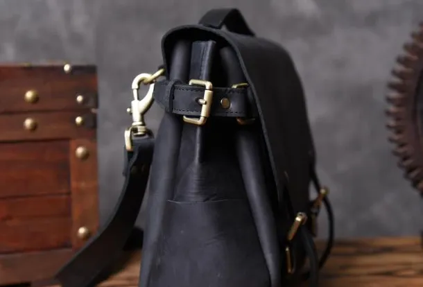 Handmade leather mens Briefcases Messenger bags Vintage Laptop Briefcases Business Briefcases