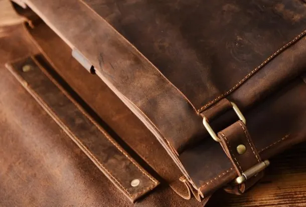 Handmade leather mens Briefcases Messenger bags Vintage Laptop Briefcases Business Briefcases