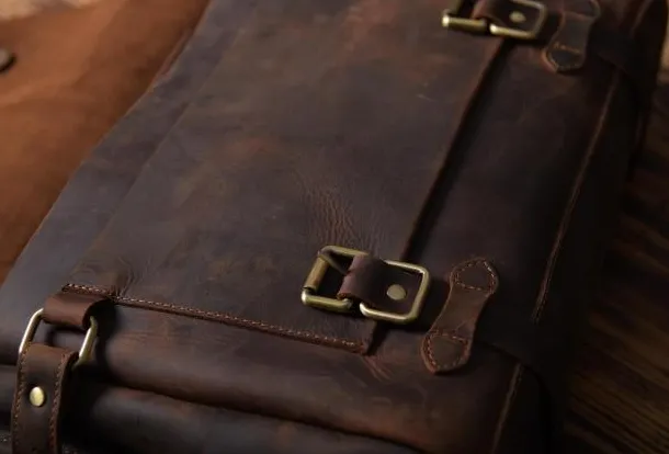 Handmade leather mens Briefcases Messenger bags Vintage Laptop Briefcases Business Briefcases
