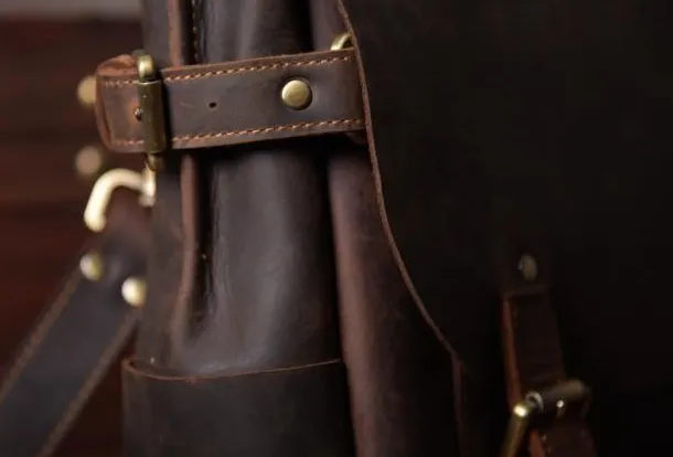 Handmade leather mens Briefcases Messenger bags Vintage Laptop Briefcases Business Briefcases