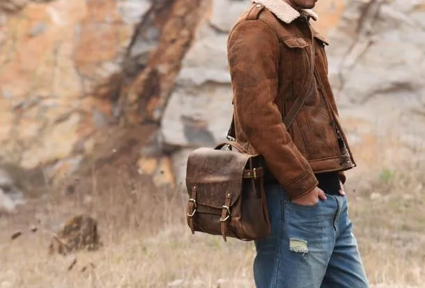 Handmade leather mens Briefcases Messenger bags Vintage Laptop Briefcases Business Briefcases