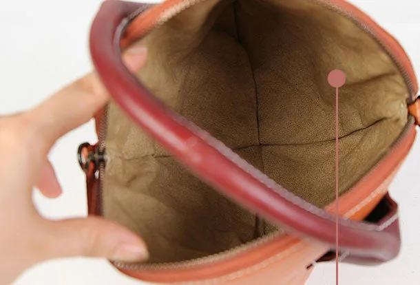 Handmade Unique Leather Small Handbags Shoulder Bag for Women