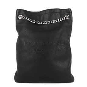 HDG Flat Pebbled Calfskin Leather Tote Bag