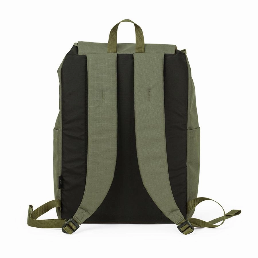 HELLOLULU Saro Utility Flap Backpack Molive Drab