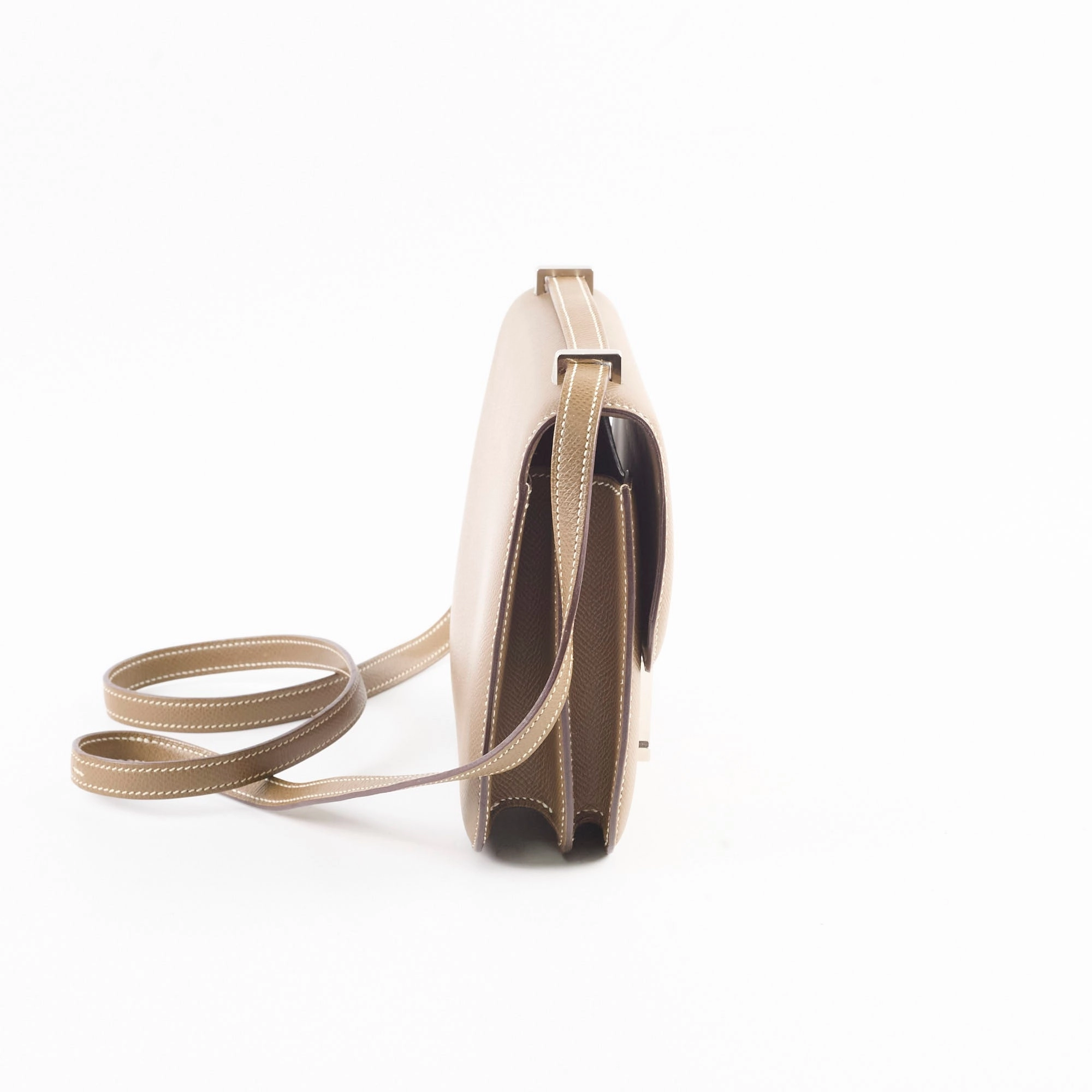 Hermes Constance Mini 18 Etoupe Y Stamp