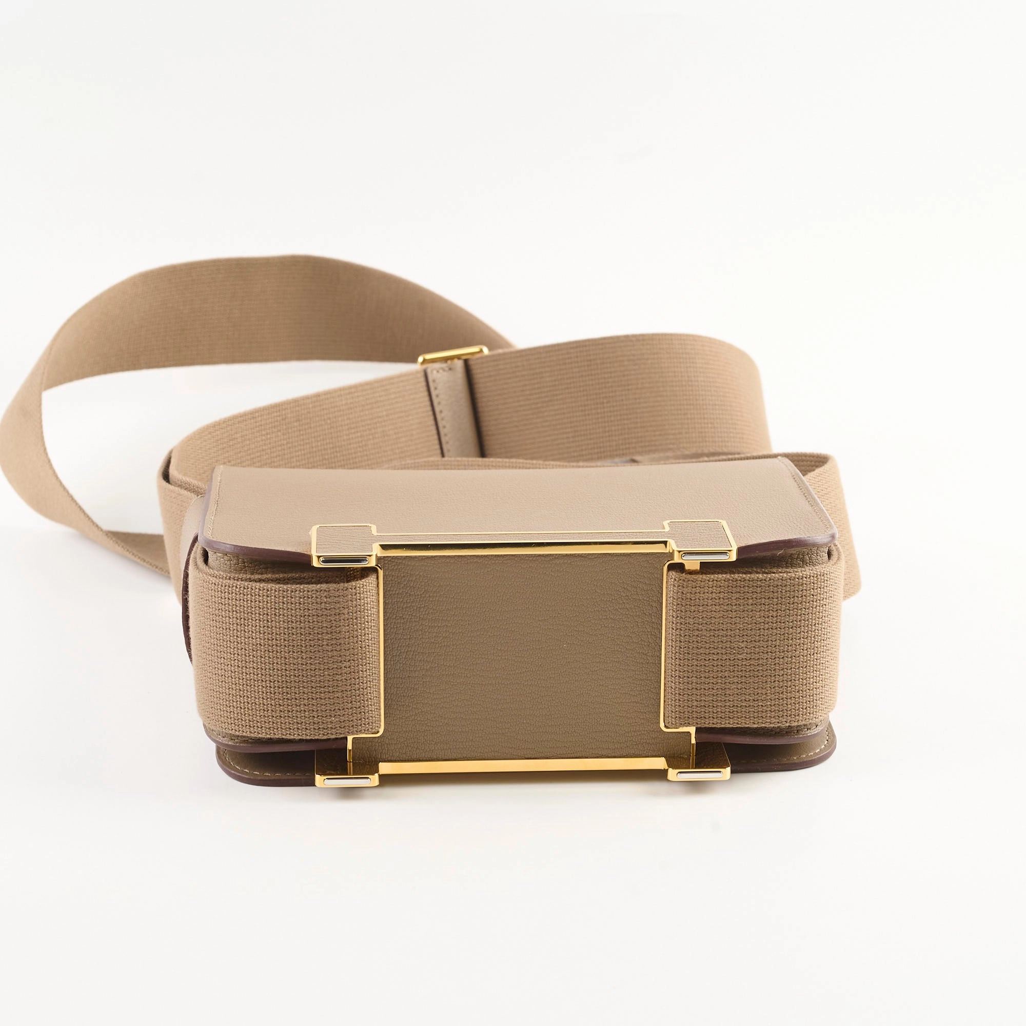 Hermes Geta Chevre Mysore Etoupe (W Stamp 2024)