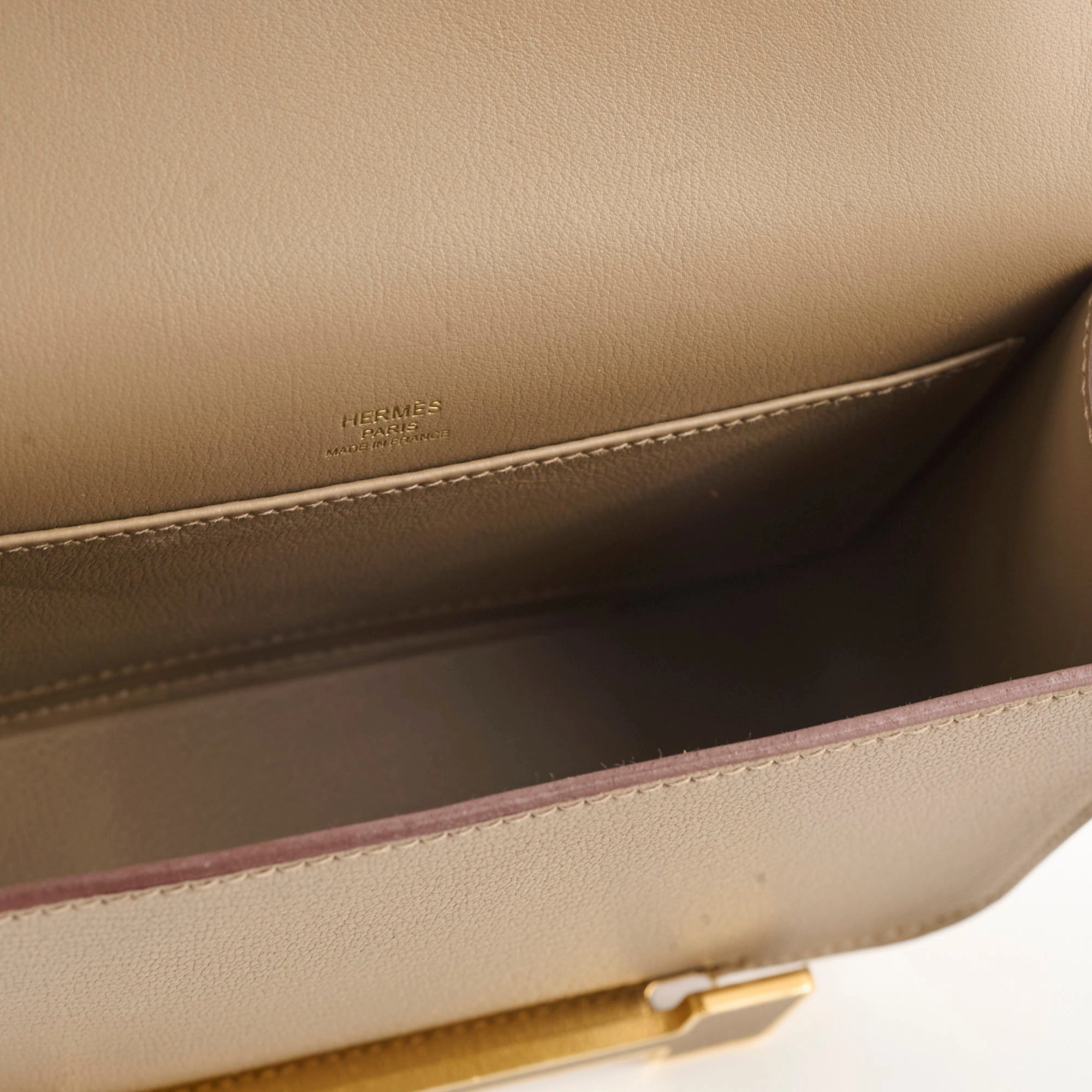 Hermes Geta Chevre Mysore Etoupe (W Stamp 2024)