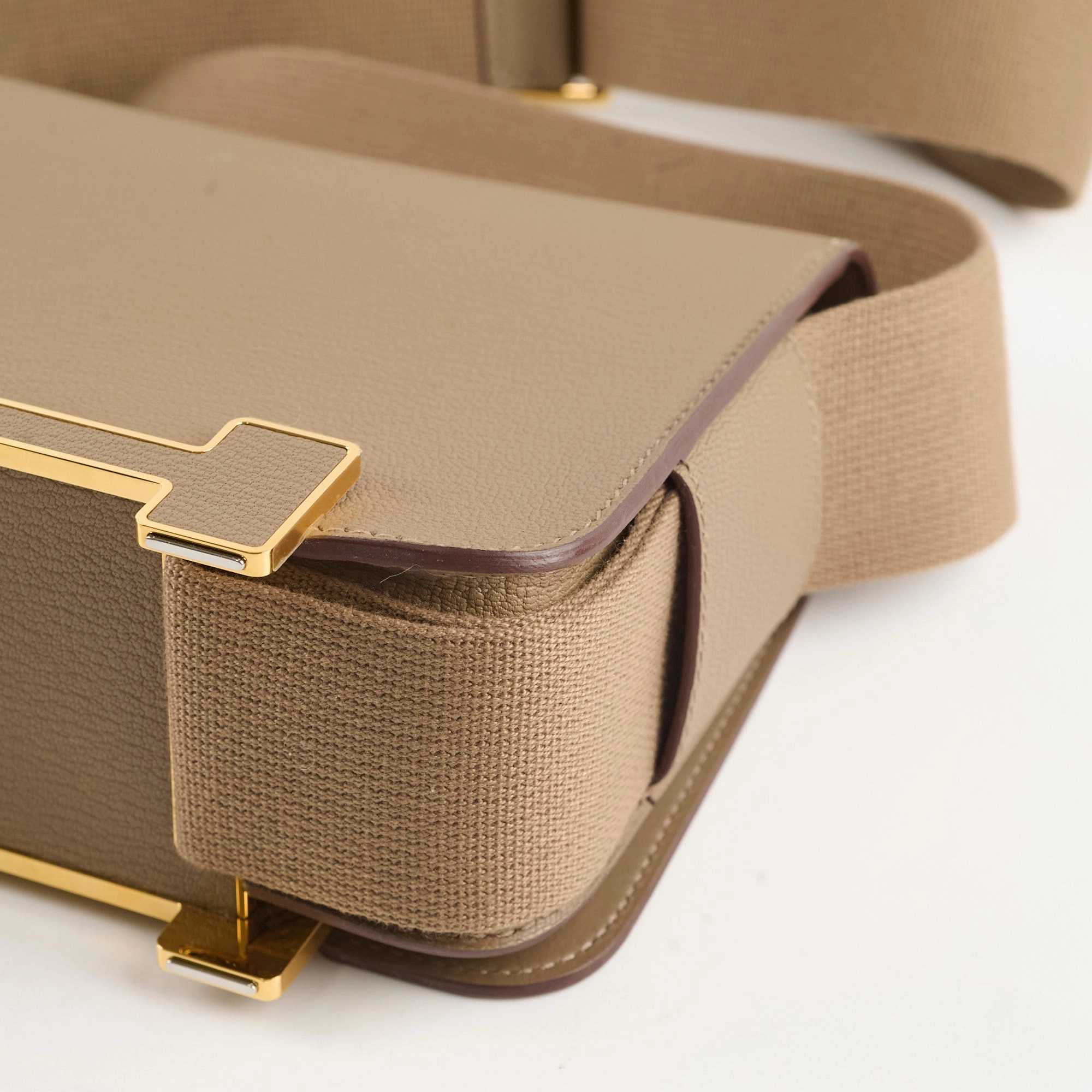 Hermes Geta Chevre Mysore Etoupe (W Stamp 2024)