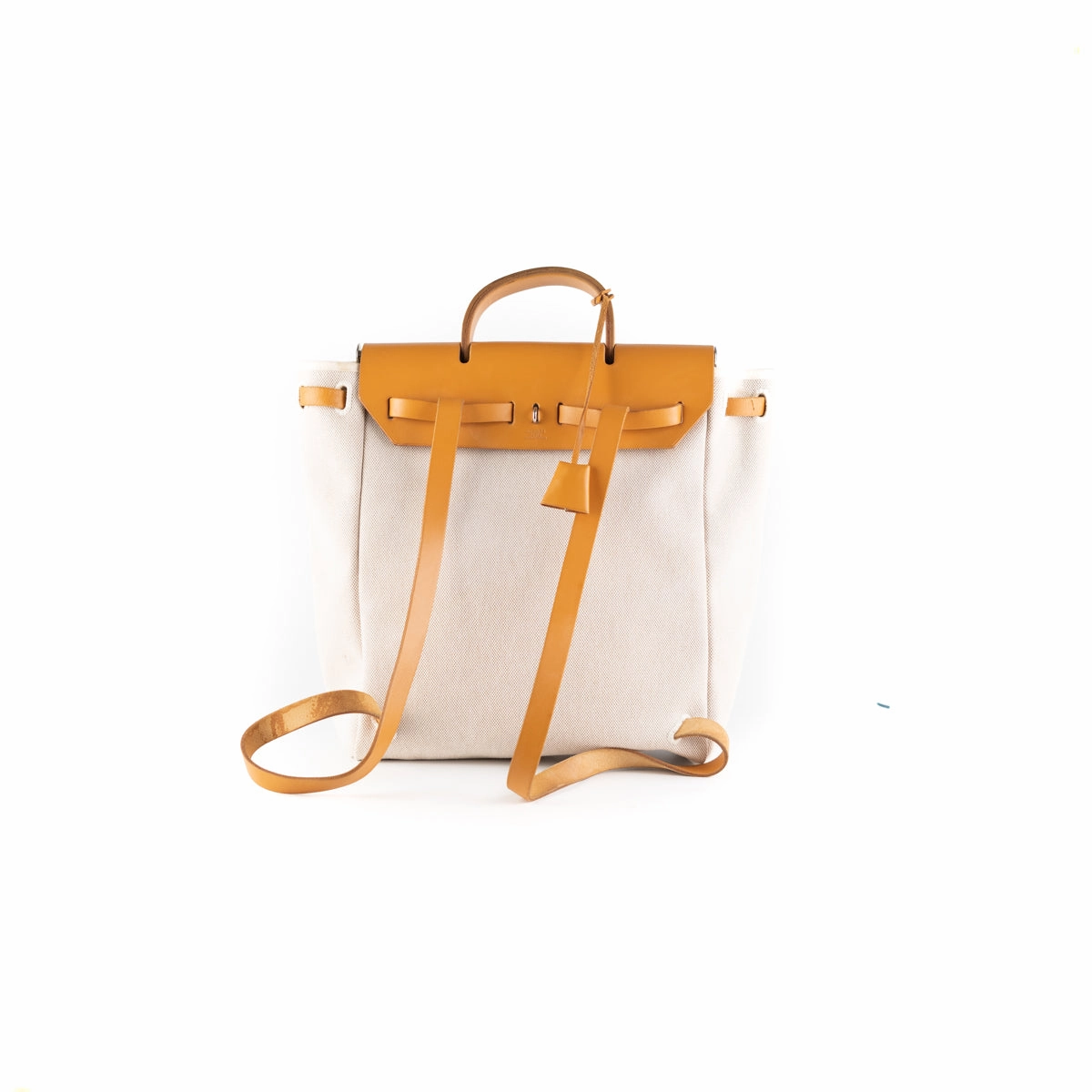 Hermes Herbag Backpack Sac a Dos Caramel - [G] Stamp