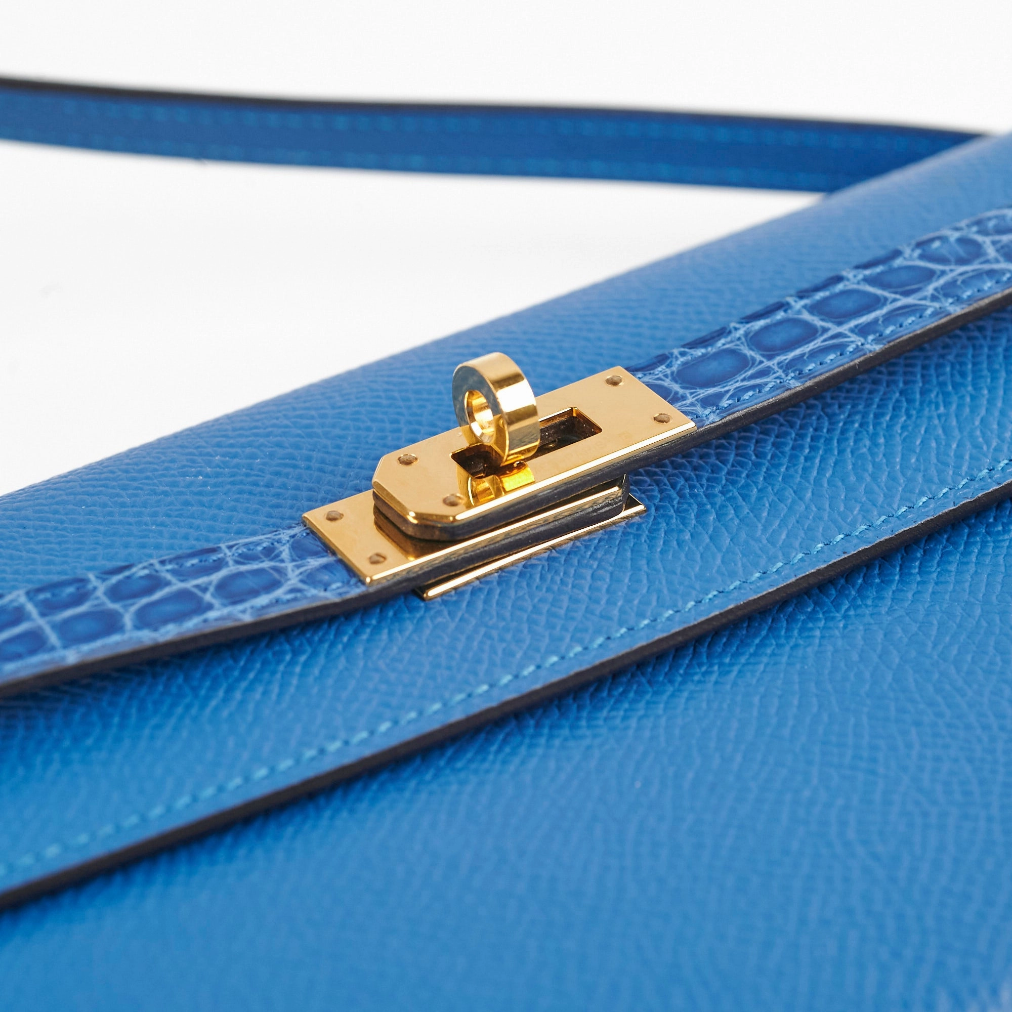 Hermes Kelly To Go Epsom/Alligator Mykonos/Bleu Zellige 2021