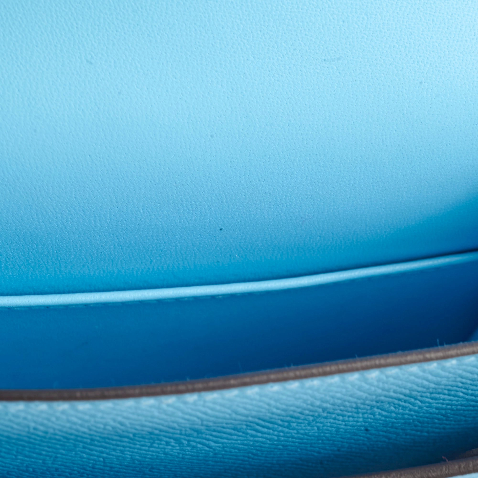 Hermes Mini Constance Epsom Bleu Celeste B Stamp 2023