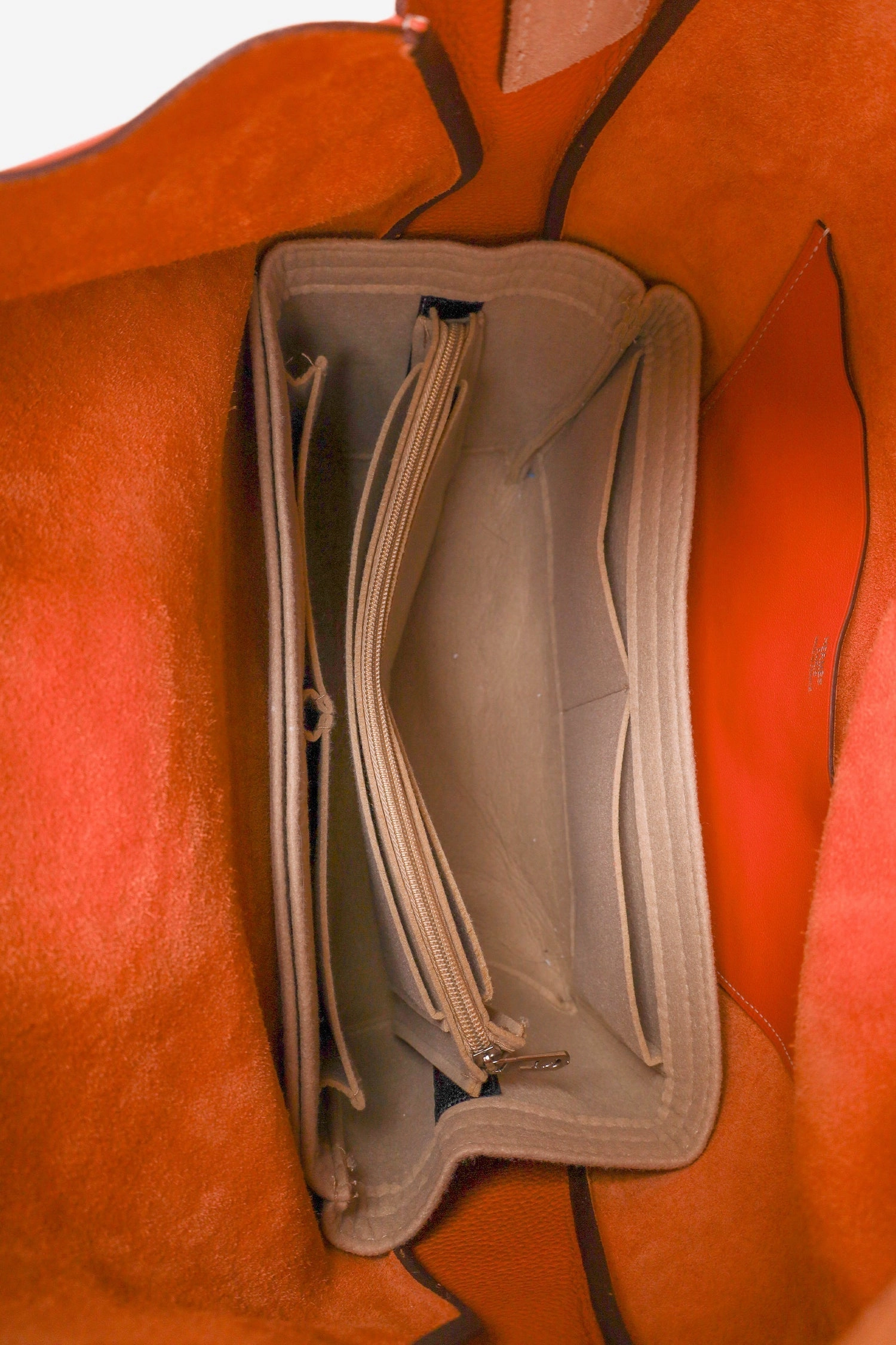 Herms 2014 Orange Swift & Clemence Virevolte 29 Shoulder Bag
