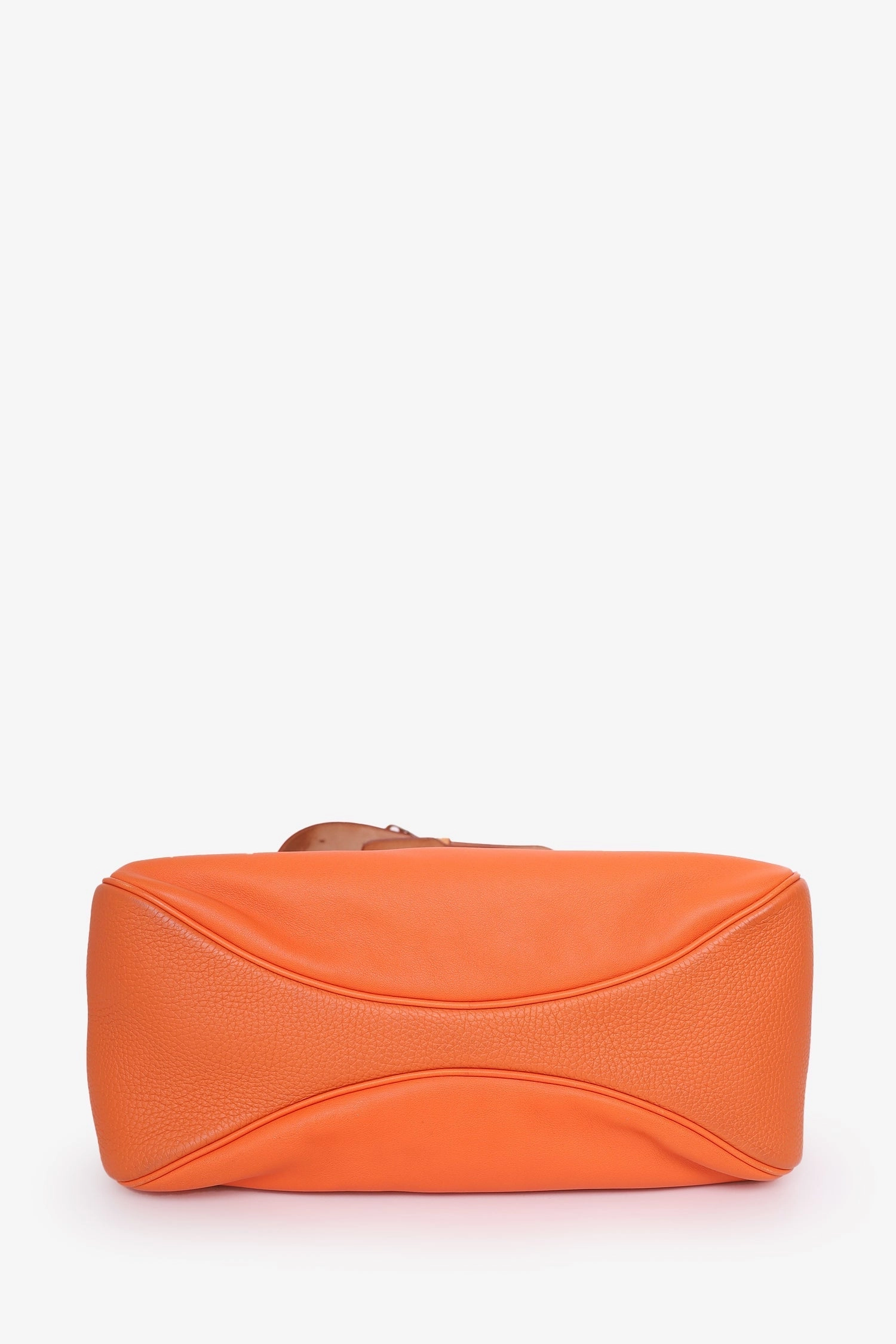 Herms 2014 Orange Swift & Clemence Virevolte 29 Shoulder Bag