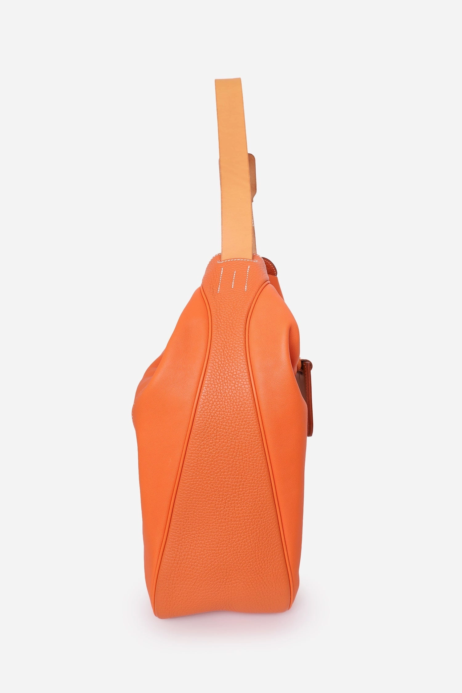 Herms 2014 Orange Swift & Clemence Virevolte 29 Shoulder Bag