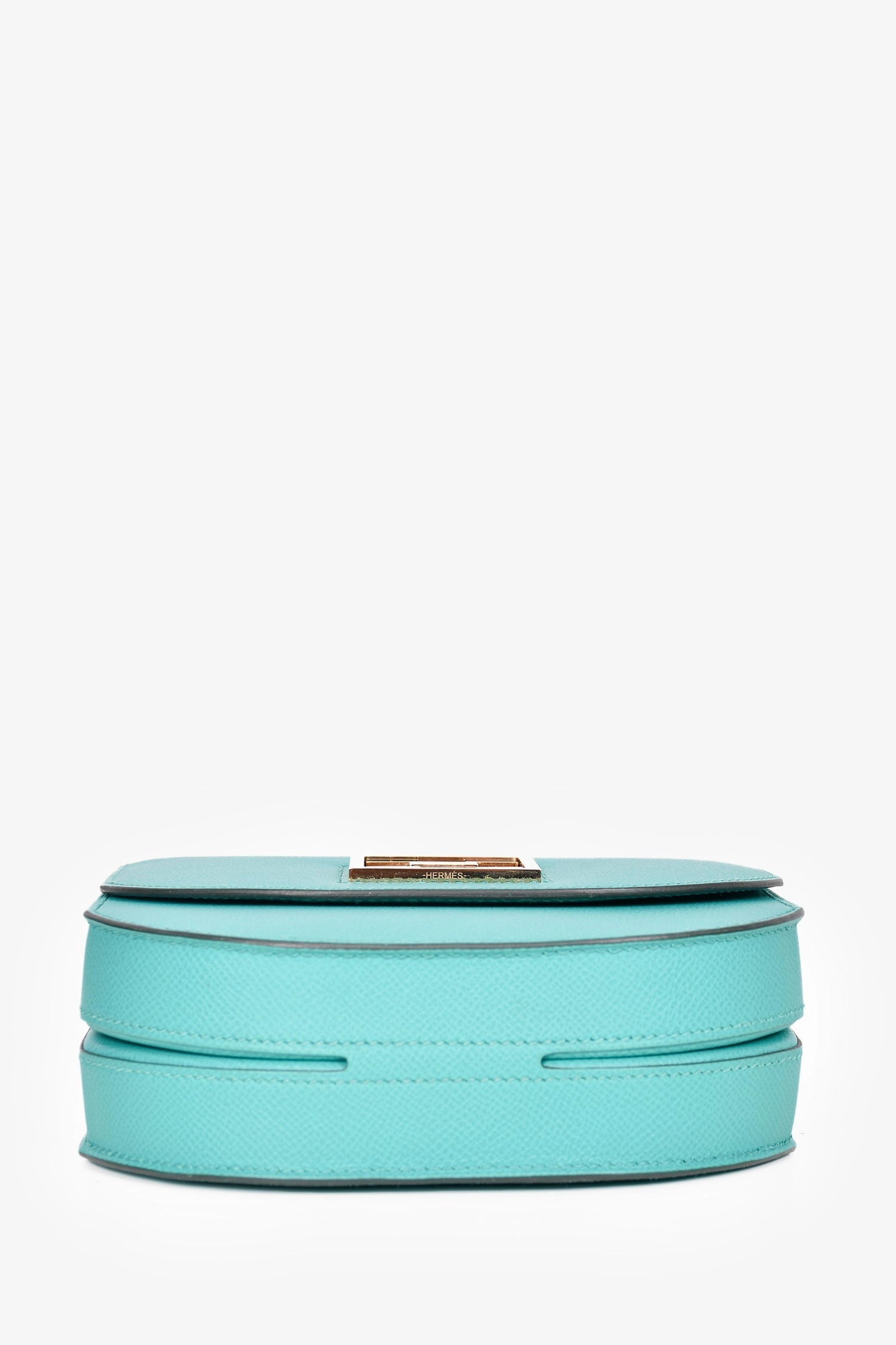 Herms 2019 Teal Epsom Leather Mosaique Au 24-17 Crossbody Bag