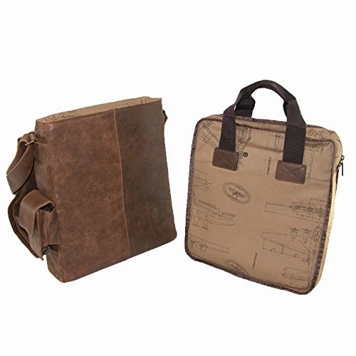 Hidesign By Scully Aerosquadron Messenger Laptop Messenger Bag,Antique Brown,One Size